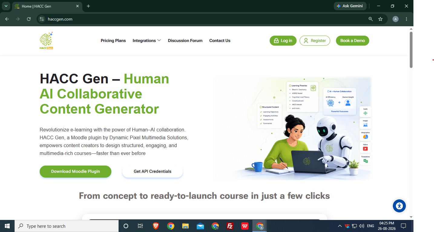 The HACC Gen (Human AI Collaborative Content Generator)